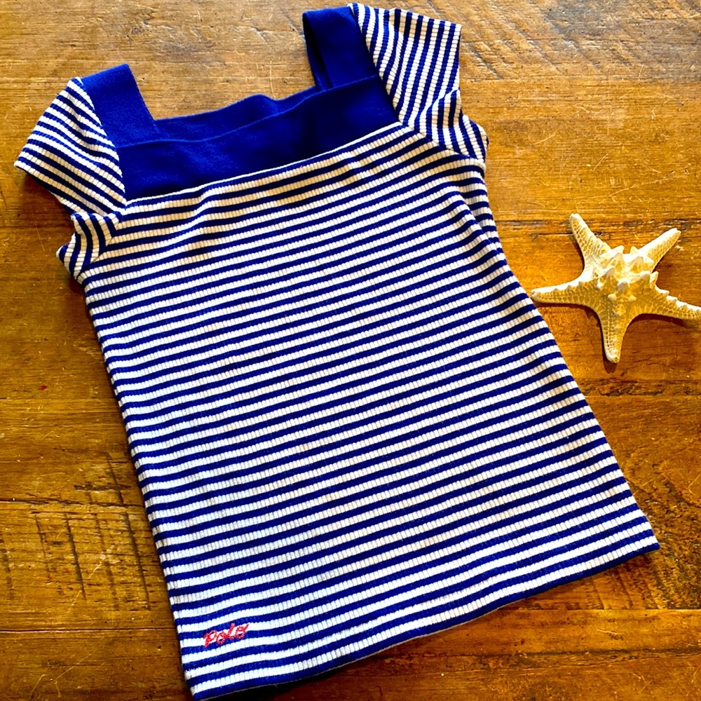 Polo Ralph Lauren Ribbed Top Square Neck Top Size S (7)